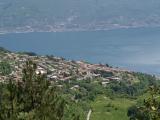 Blick von Tignales Bergen auf den Gardasee