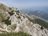 Wanderweg auf dem Monte Baldo am Gardasee