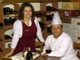 Silvia und Sergio in der Osteria La Miniera